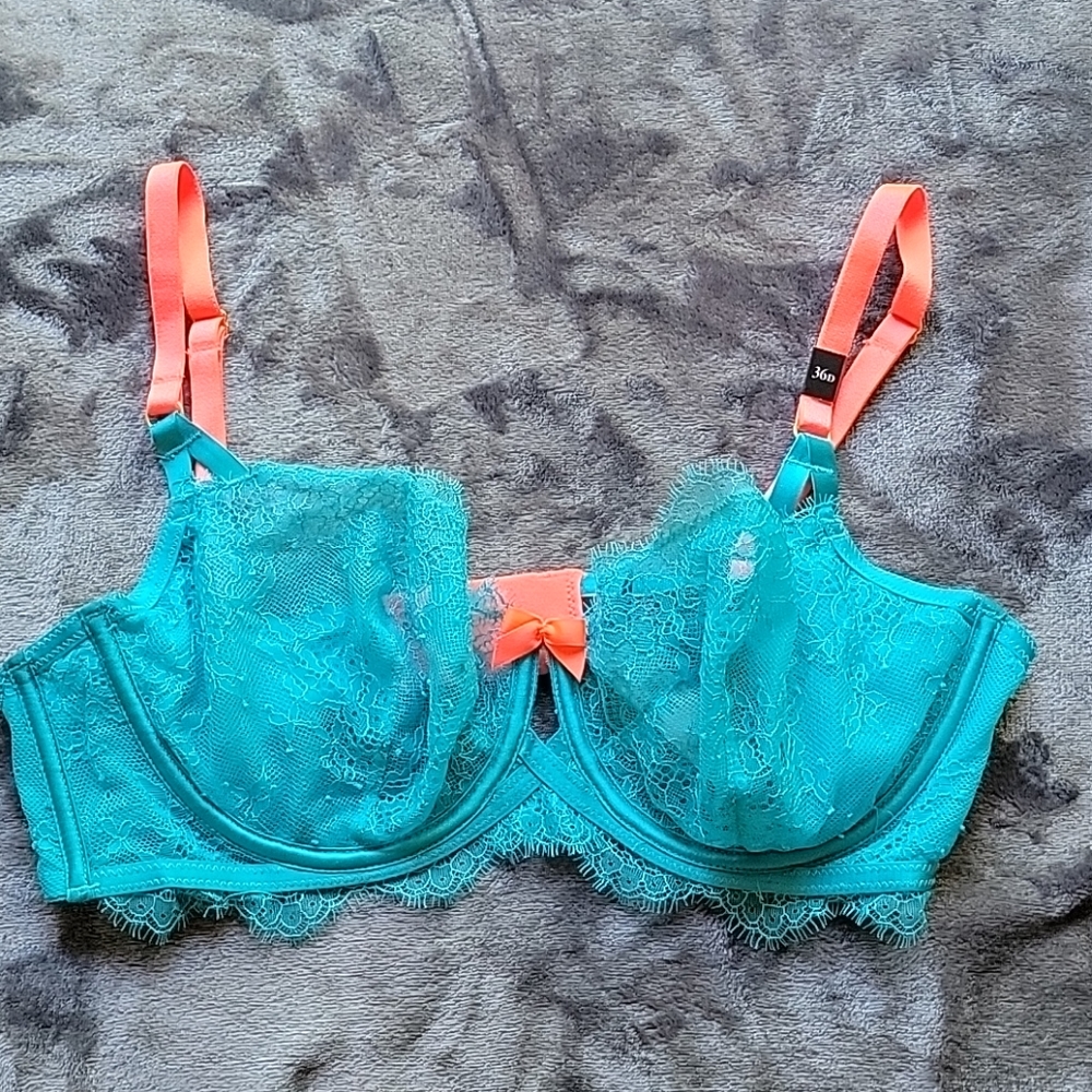 Lace bra.